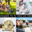 Geek Aire 12" Portable Battery Operated Fan with Metal Blade, 360 Vertical Tilt, 20h Run Time Cordless Fan