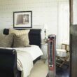 Lasko T42954 Oscillating Tower Fan, Nighttime Setting, Remote Control, 3 Quiet Speeds, 42.5", Silverwood, woodgrain and grey