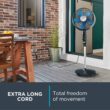 Rowenta VU4510 Pedestal Fan, Extreme Outdoor Fan with Remote, 65 Inches