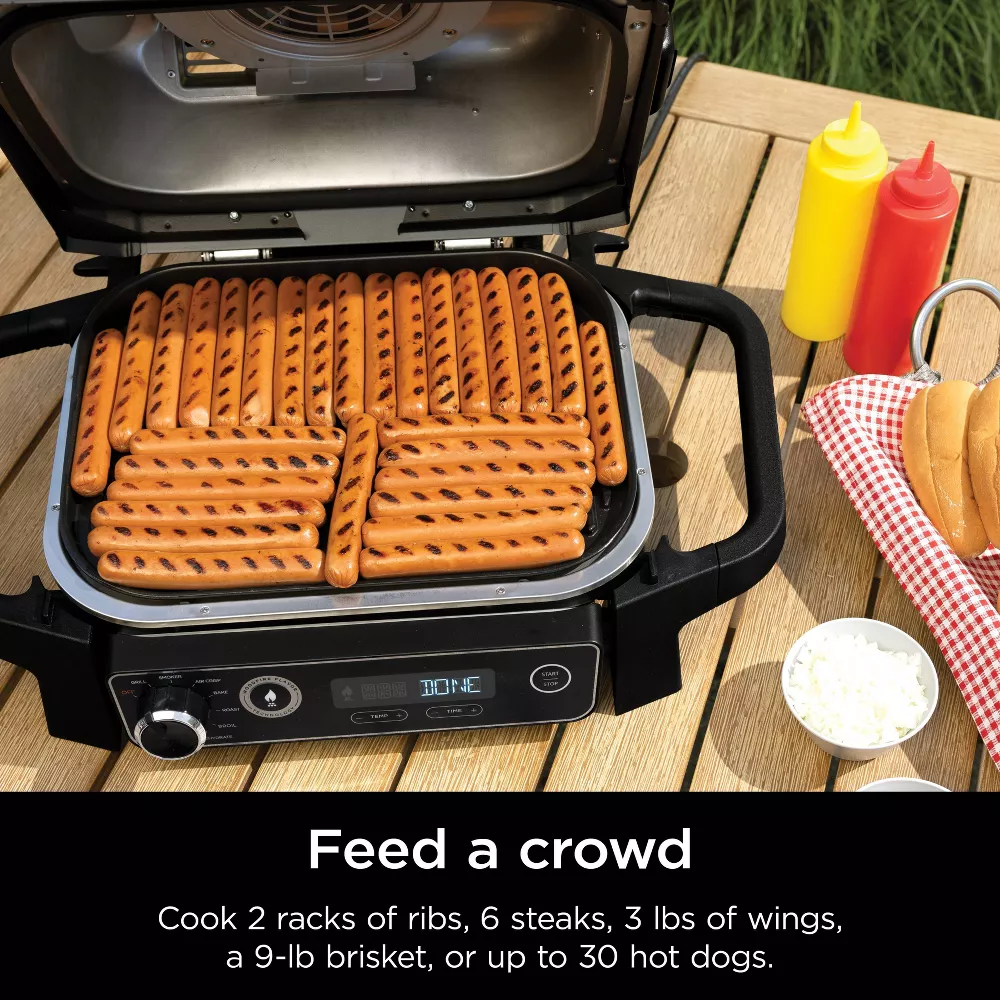Ninja OG701 Woodfire Outdoor Grill & Smoker, 7-in-1 Master Grill, BBQ Smoker and Air Fryer with Woodfire Technology Ninja OG701 Woodfire Outdoor Grill & Smoker, 7-in-1 Master Grill, BBQ Smoker and Air Fryer with Woodfire Technology - Image 8