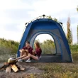 Outsunny Camping Tents 4 Person Pop Up Tent Quick Setup, Blue