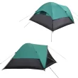 Wakeman Outdoors 6 Man Tent with Screen Room, Teal