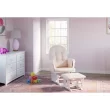 Storkcraft Hoop Glider Nursery Rocking Chair and Ottoman, White/Pink Storkcraft Hoop Glider Nursery Rocking Chair and Ottoman, White/Pink