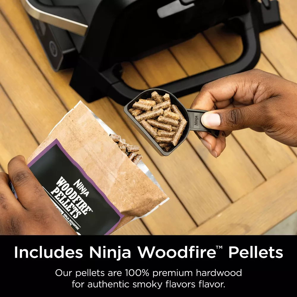 Ninja OG701 Woodfire Outdoor Grill & Smoker, 7-in-1 Master Grill, BBQ Smoker and Air Fryer with Woodfire Technology Ninja OG701 Woodfire Outdoor Grill & Smoker, 7-in-1 Master Grill, BBQ Smoker and Air Fryer with Woodfire Technology - Image 9