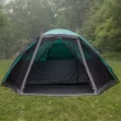 Wakeman Outdoors 6 Man Tent with Screen Room, Teal