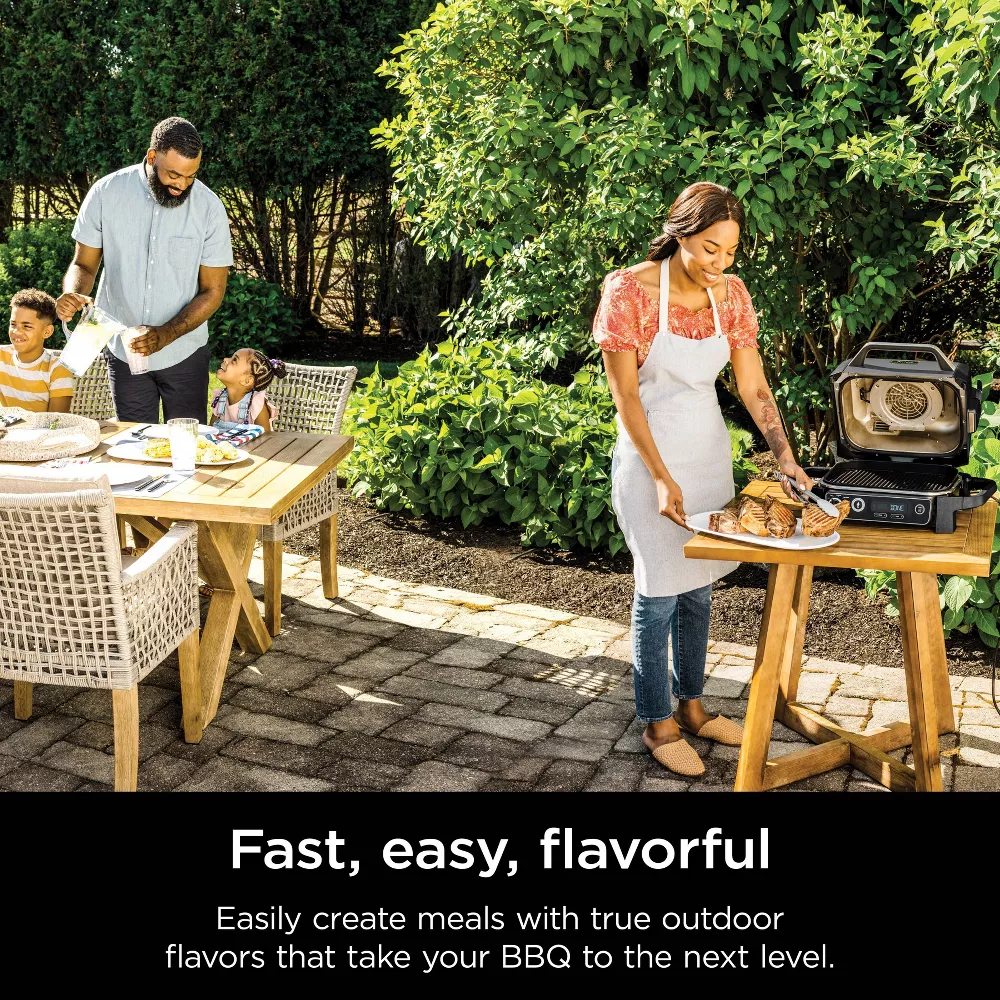 Ninja OG701 Woodfire Outdoor Grill & Smoker, 7-in-1 Master Grill, BBQ Smoker and Air Fryer with Woodfire Technology Ninja OG701 Woodfire Outdoor Grill & Smoker, 7-in-1 Master Grill, BBQ Smoker and Air Fryer with Woodfire Technology - Image 4