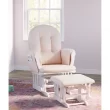 Storkcraft Hoop Glider Nursery Rocking Chair and Ottoman, White/Pink Storkcraft Hoop Glider Nursery Rocking Chair and Ottoman, White/Pink