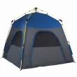 Outsunny Camping Tents 4 Person Pop Up Tent Quick Setup, Blue