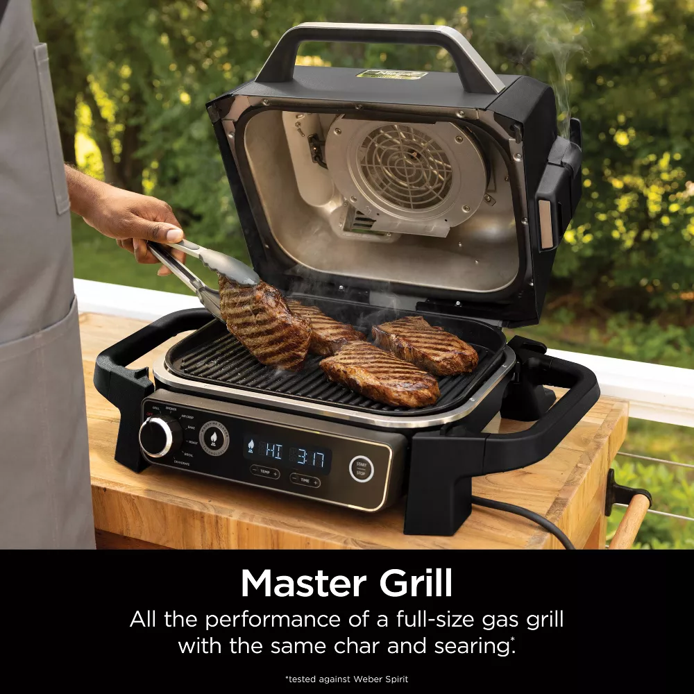 Ninja OG701 Woodfire Outdoor Grill & Smoker, 7-in-1 Master Grill, BBQ Smoker and Air Fryer with Woodfire Technology Ninja OG701 Woodfire Outdoor Grill & Smoker, 7-in-1 Master Grill, BBQ Smoker and Air Fryer with Woodfire Technology - Image 13