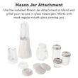 Tribest PB-350-A Mason Jar 16 oz. Single Speed Cream Personal Blender