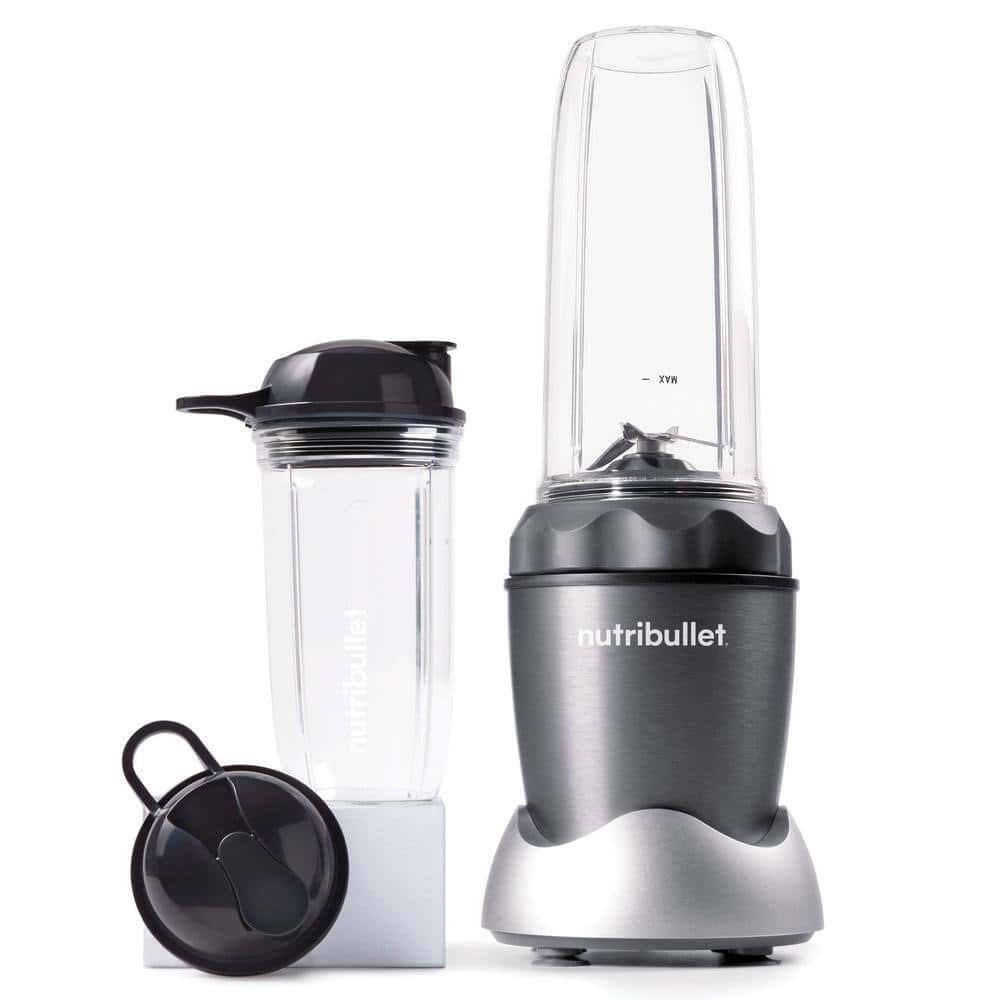 NutriBullet NB-50100C Pro 1000 32 oz. Single Speed Gray Blender with 24 oz. Cup and Lids NutriBullet NB-50100C Pro 1000 32 oz. Single Speed Gray Blender with 24 oz. Cup and Lids