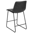 Flash Furniture Reagan Faux Leather Counter Stool, Gray, Set of 2