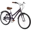Huffy Girls' Sienna 24 in 7-Speed Comfort Hybrid Bike, Gloss Banana