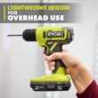 RYOBI ONE+ PCL201K1 18V Cordless 3/8 in. Drill/Driver Kit with 1.5 Ah Battery and Charger