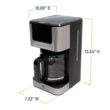 West Bend CMWB12BK13 12 Cup in Stainless Steel Hot and Iced Coffee Maker