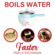 Brentwood HP-3015BL 1.6-Qt. 600-Watt Stainless Steel Electric Hot Pot Cooker and Food Steamer with Swivel Base Brentwood HP-3015BL 1.6-Qt. 600-Watt Stainless Steel Electric Hot Pot Cooker and Food Steamer with Swivel Base
