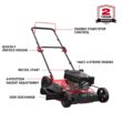 PowerSmart Gas Lawn Mower, 21 inches 144cc 2-in-1 Walk-Behind , Side Discharge Push Lawn Mower