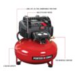 Porter Cable C2002 6 gal Pancake Portable Air Compressor 150 psi 0.8 HP