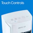 Arctic Air Tower+ Indoor Evaporative Cooler with Oscillating and Quiet Fan Function, White