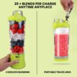 Total Chef personal USB blender 600 ML Yellow