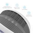 Pure Enrichment PureZone Halo Medium Room Air Purifier with 2 Stage Filtration - Graphite