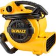 DEWALT Portable Air Mover, ‎276W 3 Speed Floor Fan, Utility Blower Fan, 1/5 HP 600 CFM Floor Dryer