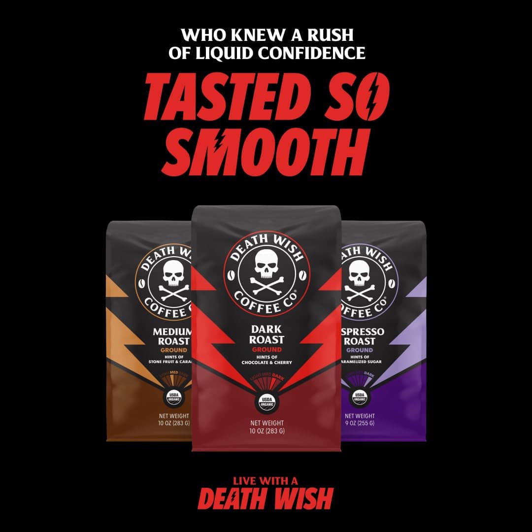 Death Wish Coffee Co. Medium Roast Single Serve Pods - Extra Kick of Caffeine - Lighter Blend of Bold Arabica & Robusta Beans (50 Count) Death Wish Coffee Co. Medium Roast Single Serve Pods - Extra Kick of Caffeine - Lighter Blend of Bold Arabica & Robusta Beans (50 Count) - Image 2