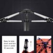 Oileus X-Large 4 Person Beach Tent Sun Shelter - Portable Sun Shade Instant Tent for Beach, Orange