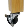 Home Aesthetics Rolling Kitchen Island Cart with Drawers Shelves, Towel Rack, Bamboo Wood