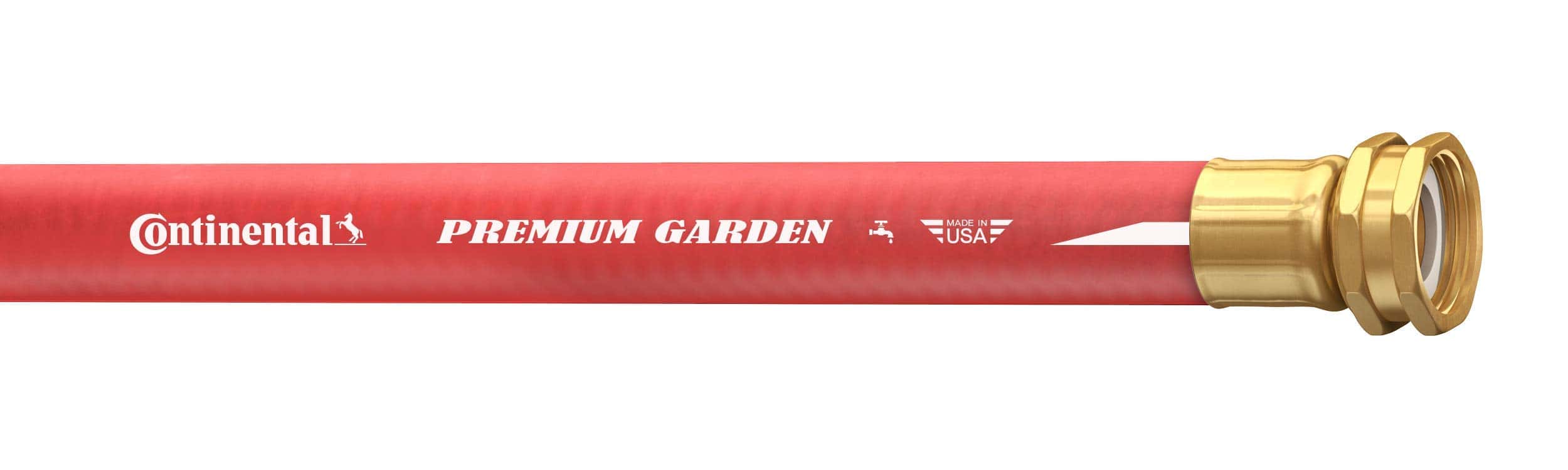 Continental Premium Garden Red Heavy Duty Hot Water Garden Hose, 5/8in Inside Diameter x 50ft Length Continental Premium Garden Red Heavy Duty Hot Water Garden Hose, 5/8in Inside Diameter x 50ft Length - Image 3