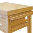 Home Aesthetics Rolling Kitchen Island Cart with Drawers Shelves, Towel Rack, Bamboo Wood