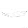 Sunnydaze Outdoor Quilted Fabric Hammock - Two-Person with Spreader Bars - Heavy-Duty 450-Pound Capacity - Catalina Beach