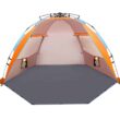 Oileus X-Large 4 Person Beach Tent Sun Shelter - Portable Sun Shade Instant Tent for Beach, Orange