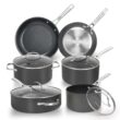 Chef Power Hard Anodized Nonstick Cookware Sets 10 Piece, Kitchen Induction Cooking Sets, Dishwasher Safe