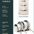Caraway Nonstick Ceramic Cookware Set (12 Piece) Pots, Pans, 3 Lids and Kitchen Storage - Cream