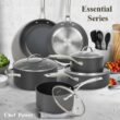Chef Power Hard Anodized Nonstick Cookware Sets 10 Piece, Kitchen Induction Cooking Sets, Dishwasher Safe