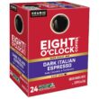 Eight O'Clock Coffee Dark Italian Espresso Roast Keurig Single-Serve K-Cup Pods, Dark Roast Coffee, 96 Count (4 Packs of 24)
