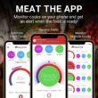MEATER Plus Wireless Smart Meat Thermometer with Bluetooth, Long Range, Measures Internal & Ambient Temp