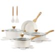 SENSARTE Nonstick Ceramic Cookware Set 13-Piece, Healthy Pots and Pans Set, Non-toxic Kitchen Cooking Set