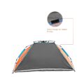Oileus X-Large 4 Person Beach Tent Sun Shelter - Portable Sun Shade Instant Tent for Beach, Orange
