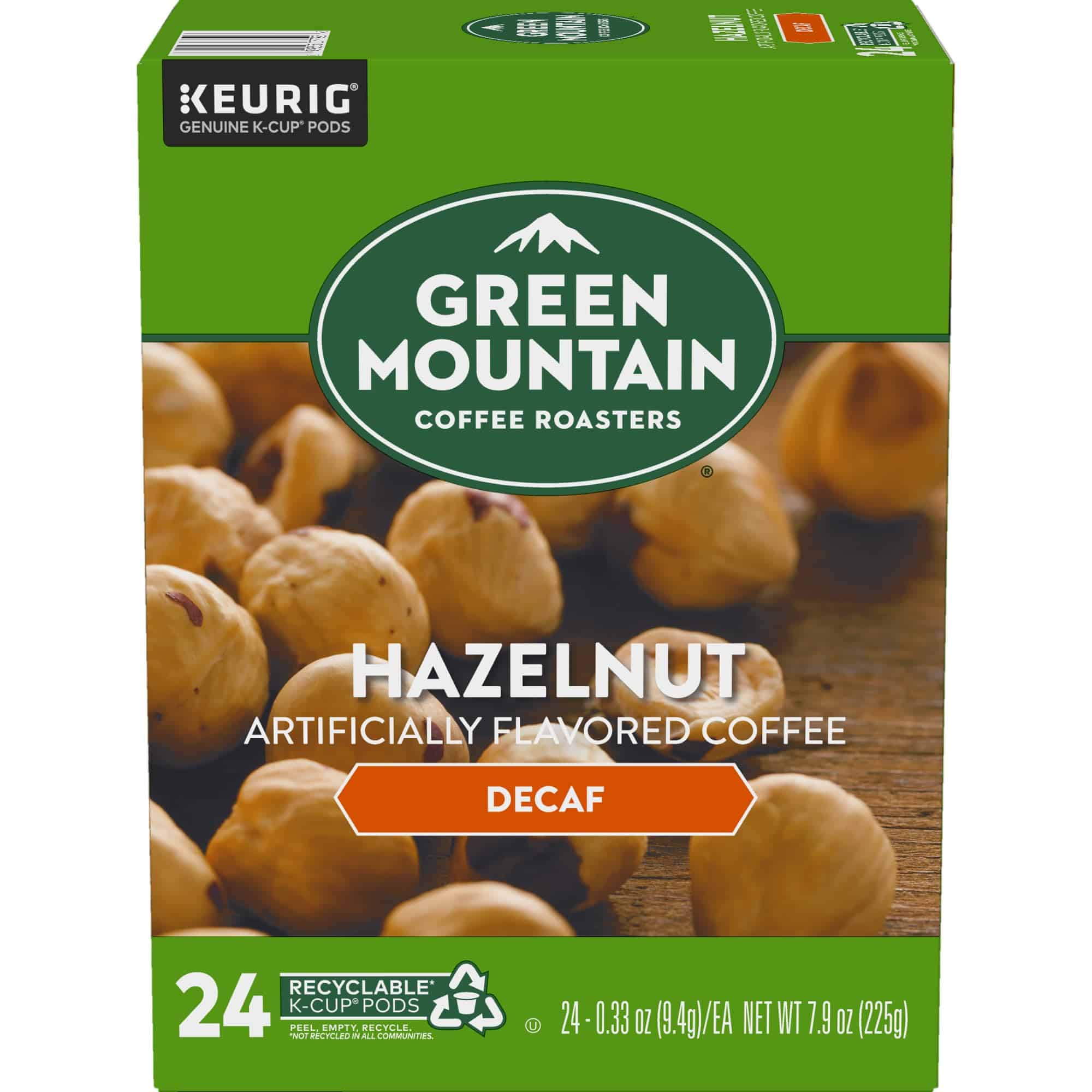 Green Mountain Coffee Roasters Hazelnut Decaf Coffee, Keurig Single-Serve K-Cup pods, Light Roast, 96 Count (4 Packs of 24) Green Mountain Coffee Roasters Hazelnut Decaf Coffee, Keurig Single-Serve K-Cup pods, Light Roast, 96 Count (4 Packs of 24) - Image 4