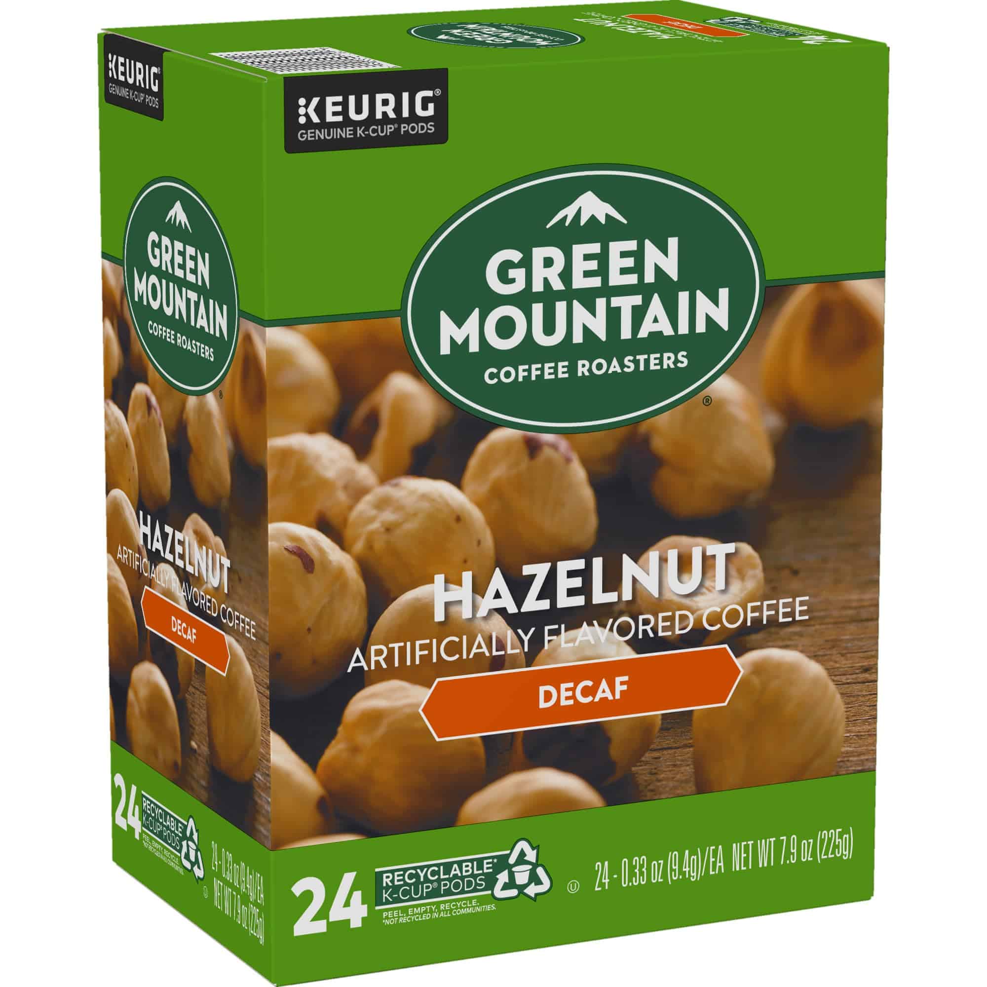 Green Mountain Coffee Roasters Hazelnut Decaf Coffee, Keurig Single-Serve K-Cup pods, Light Roast, 96 Count (4 Packs of 24) Green Mountain Coffee Roasters Hazelnut Decaf Coffee, Keurig Single-Serve K-Cup pods, Light Roast, 96 Count (4 Packs of 24) - Image 2