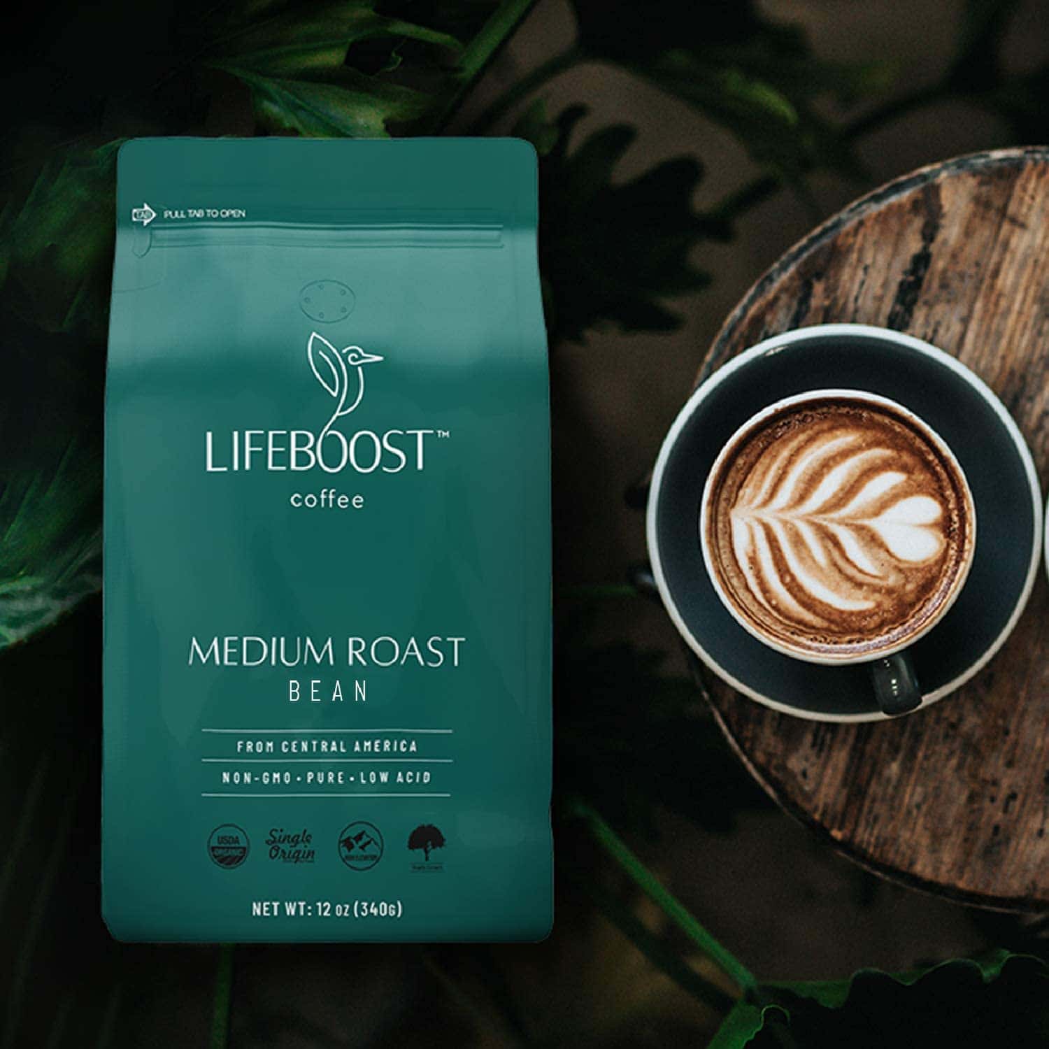 Lifeboost Coffee 3 Pack Medium Roast Whole Bean Coffee - Low Acid Single Origin USDA Organic Coffee - 12 Ounces Lifeboost Coffee 3 Pack Medium Roast Whole Bean Coffee - Low Acid Single Origin USDA Organic Coffee - 12 Ounces - Image 6