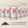 illy Whole Bean Coffee - Perfectly Roasted Whole Coffee Beans – Classico Medium Roast – 8.8 Ounce, 6 Pack (packaging may vary)
