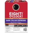 Eight O'Clock Coffee Dark Italian Espresso Roast Keurig Single-Serve K-Cup Pods, Dark Roast Coffee, 96 Count (4 Packs of 24)