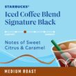 Starbucks K-Cup Coffee Pods, Medium Roast Iced Coffee Blend, Signature Black for Keurig Coffee Makers, 6 Boxes (60 Pods Total)