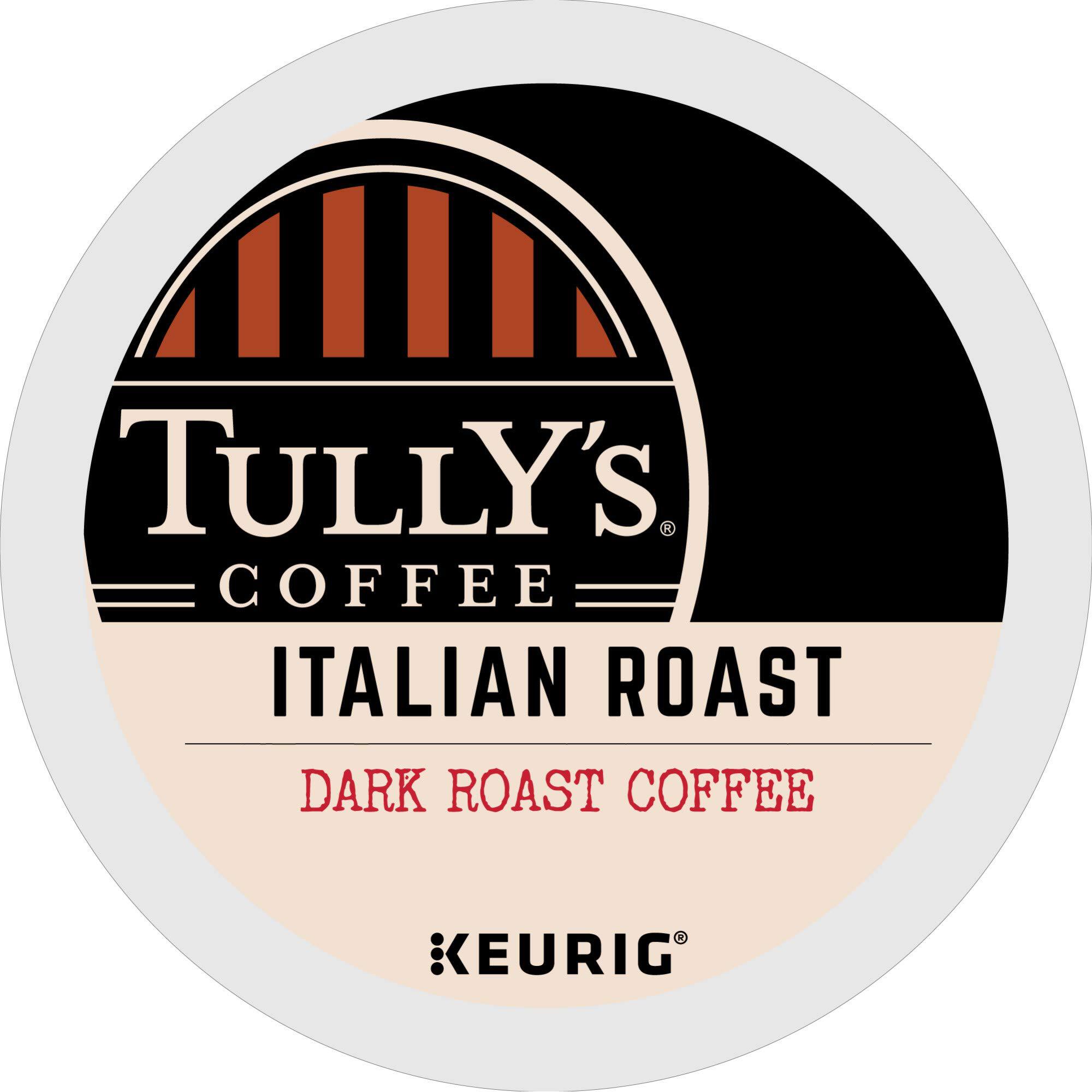 Tully's Coffee Italian Roast, Keurig Single-Serve K-Cup Pods, Dark Roast Coffee, 72 Count (6 Packs of 12) Tully's Coffee Italian Roast, Keurig Single-Serve K-Cup Pods, Dark Roast Coffee, 72 Count (6 Packs of 12) - Image 2