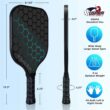 JoncAye Pickleball-Paddles-Set of 4 or 2 Rackets with Balls and Bag