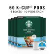 Starbucks K-Cup Coffee Pods, Medium Roast Iced Coffee Blend, Signature Black for Keurig Coffee Makers, 6 Boxes (60 Pods Total)