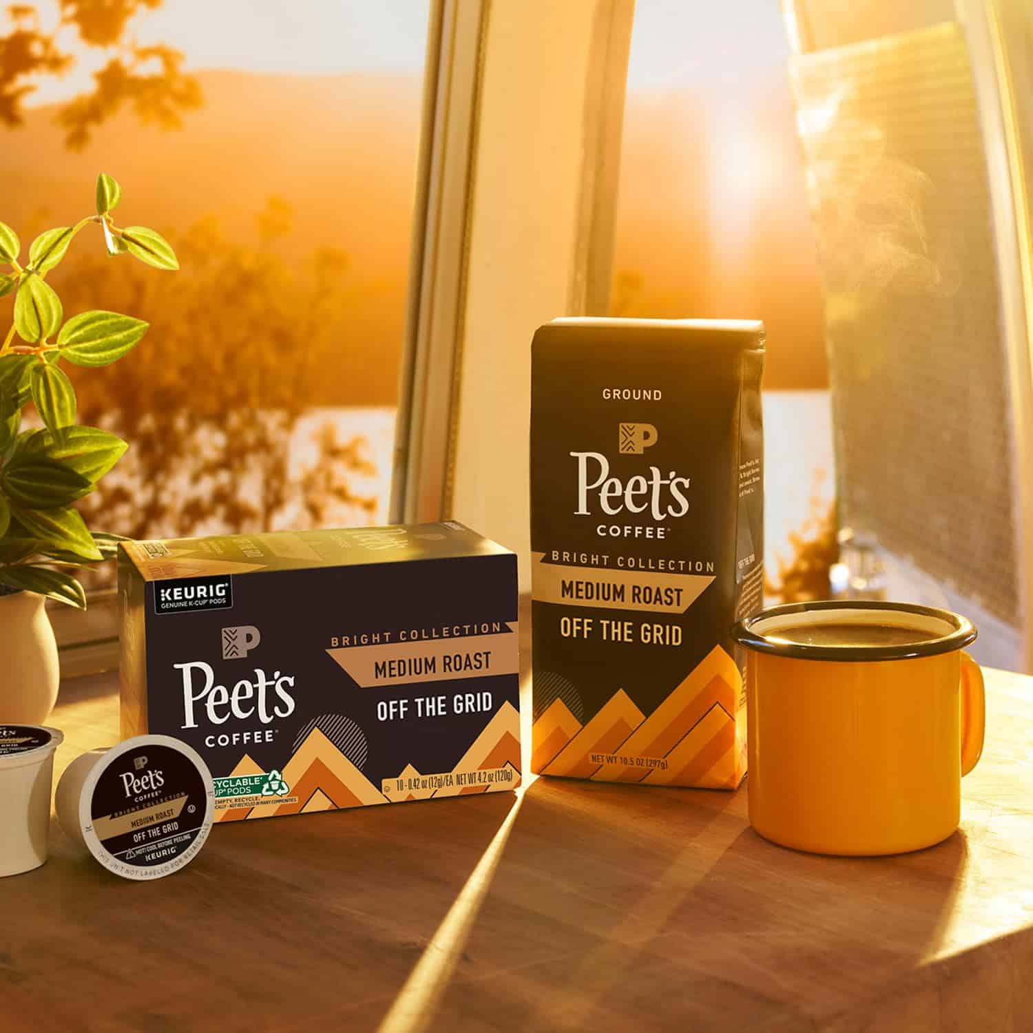 Peet's Coffee, Medium Roast K-Cup Coffee Pods for Keurig Coffee Machines - Off The Grid, 60 Count (6 Boxes of 10 K-Cup Pods) Peet's Coffee, Medium Roast K-Cup Coffee Pods for Keurig Coffee Machines - Off The Grid, 60 Count (6 Boxes of 10 K-Cup Pods) - Image 4